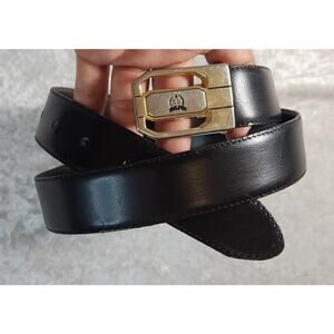 Vintage Christian Dior Mens Dress Belt Reversible Brown & Black-Size 34
